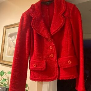 Elegant St.John Red Women's Jacket